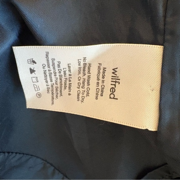 Wilfred Deep V-Neck Sleeveless A-Line Dress – Size 2, Forest Green - Picture 8 of 8